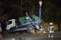 Container LKW umgestuerzt Koeln Brueck Bruecker- Dellbruecker Mauspfad P466